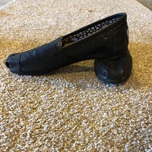 Black Sparkle TOMS